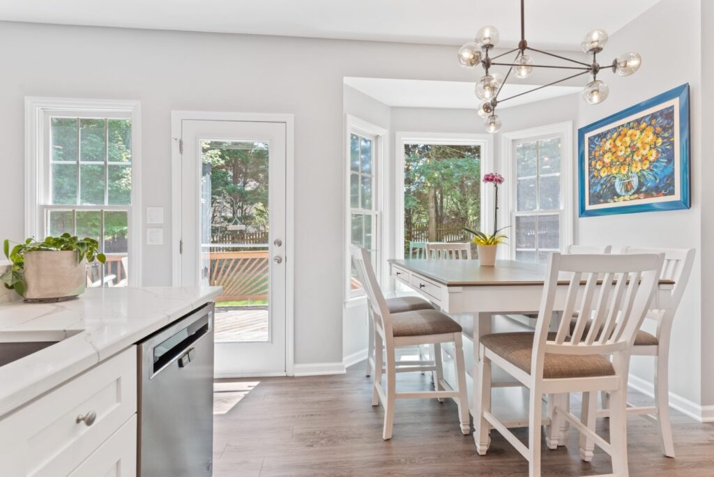 dining area near kitchen
