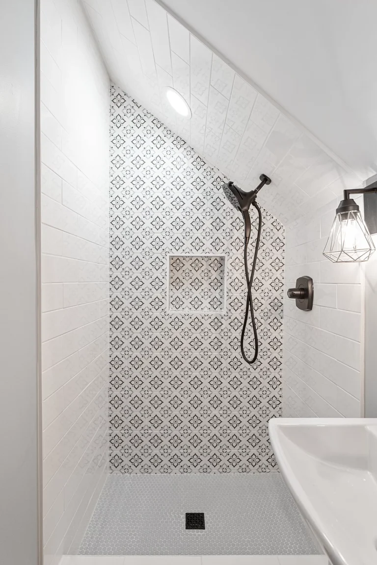 shower in attic