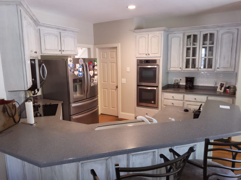 old kitchen island