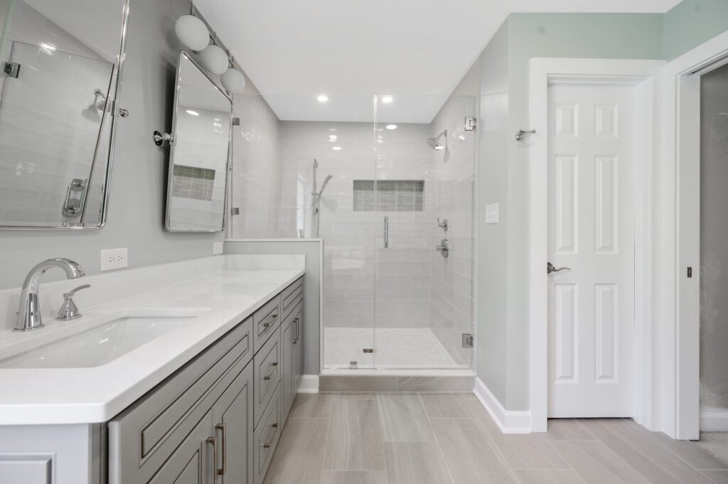 Built in shower