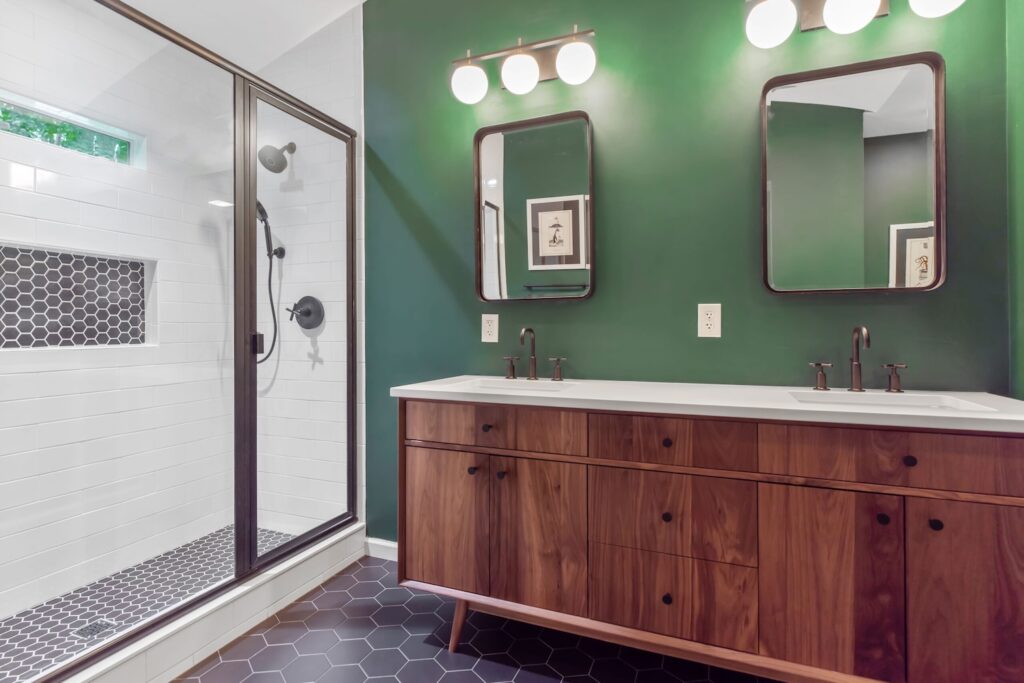 Mid Century bathroom vanity