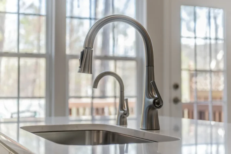 Kitchen faucet and filtered water dispenser
