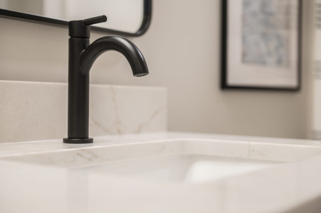 bronzed faucet