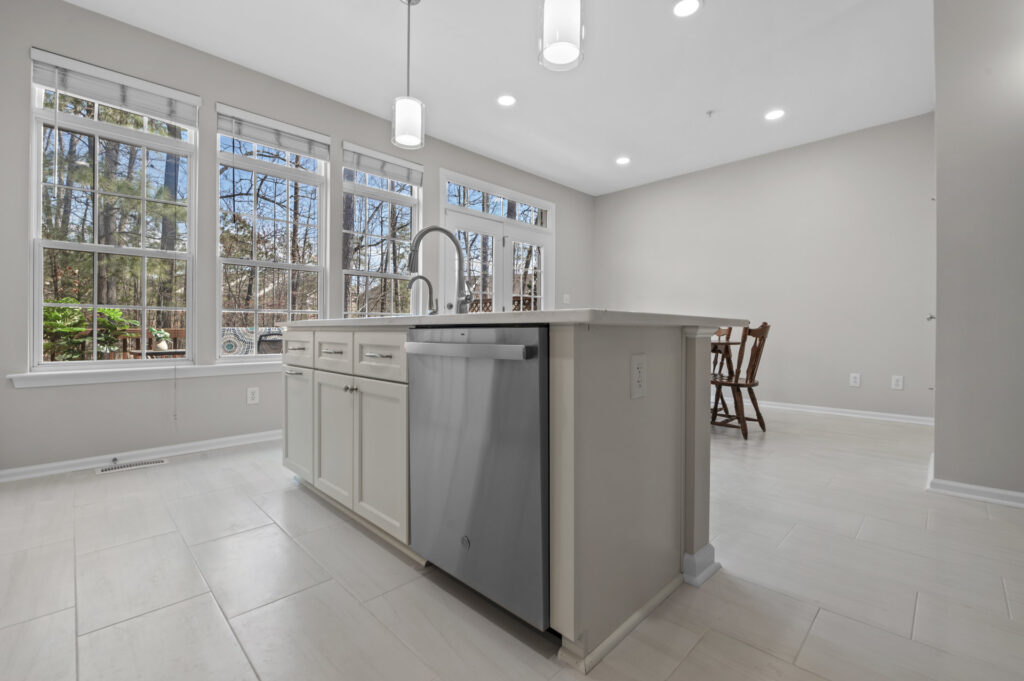 Island with dishwasher