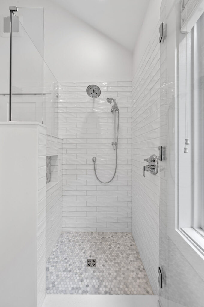 Spacious shower