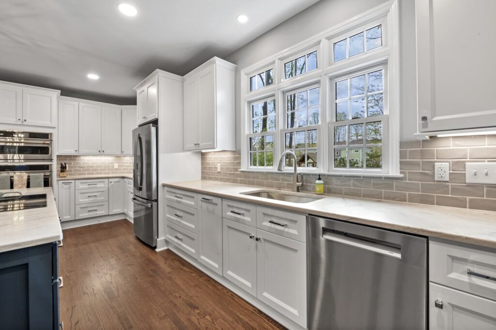 Kitchen and big window