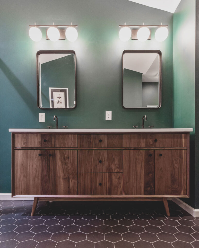 mid century modern vanity