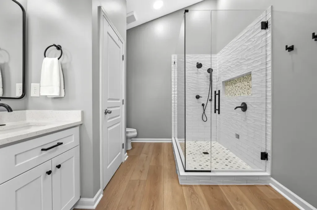 Enlarged shower