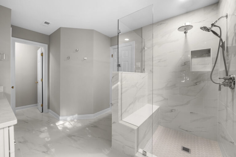 Renovated Master Bathroom with large shower