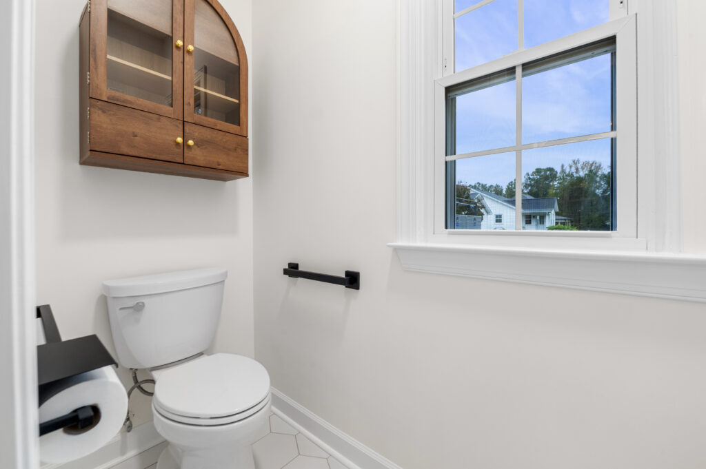 Grab bar in updated water closet