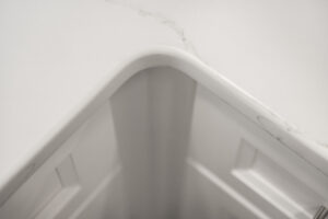 Close up of quartz countertop