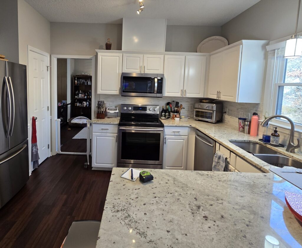 A kitchen before being remodeled