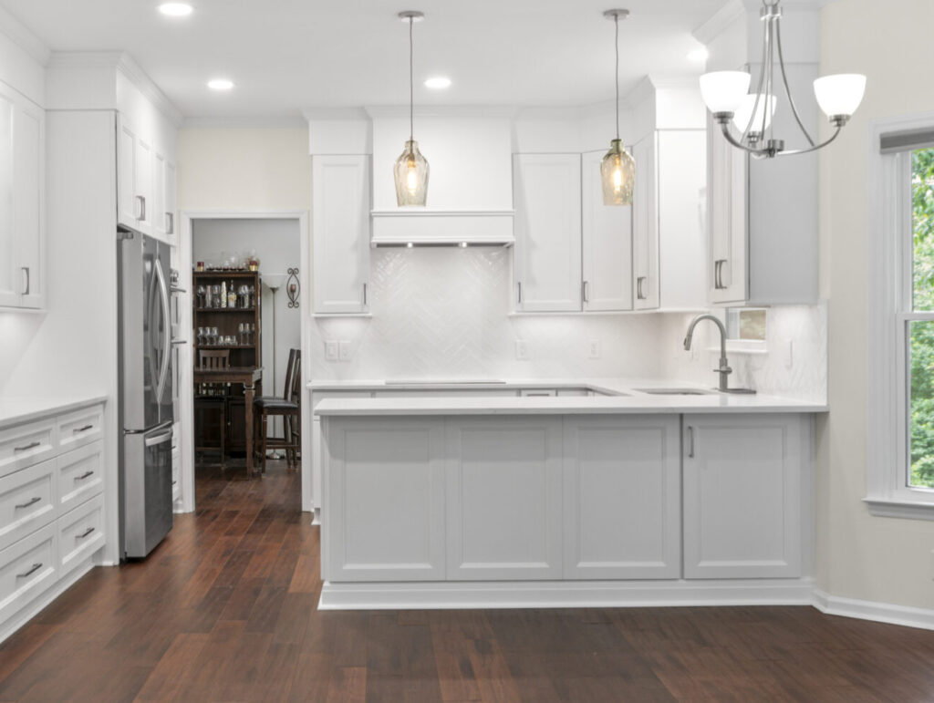 Kitchen remodel showcasing the finished project