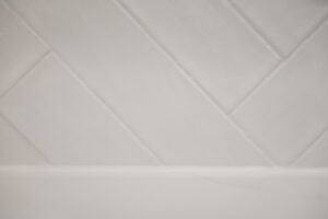 Close up image of herringbone tile